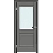 Дверь межкомнатная "Concept-593" Медиум грей, стекло Сатинат белый