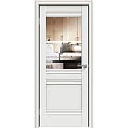 Дверь межкомнатная "Concept-593" Белоснежно матовый, стекло Прозрачное