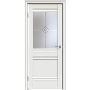 Дверь межкомнатная "Concept-593" Белоснежно матовый, стекло Стелла