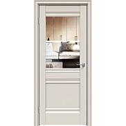Дверь межкомнатная Concept-593 ПВХ Лайт грей, остекленная, прозрачное, кромка нет, царговая