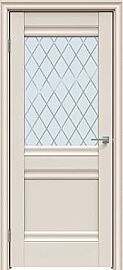 Дверь межкомнатная "Concept-593" Магнолия, стекло Ромб