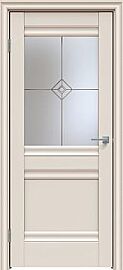 Дверь межкомнатная "Concept-593" Магнолия, стекло Стелла