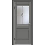 Дверь межкомнатная "Concept-593" Медиум грей, стекло Стелла
