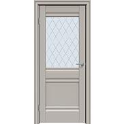 Дверь межкомнатная "Concept-593" Шелл грей, стекло Ромб