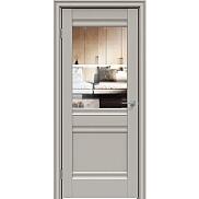 Дверь межкомнатная "Concept-593" Шелл грей, стекло Прозрачное