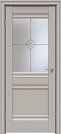 Дверь межкомнатная "Concept-593" Шелл грей, стекло Стелла