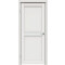 Дверь межкомнатная Concept-601 ПВХ, Белоснежно матовый, остекленная, сатинат белый, царговая