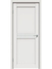 Дверь межкомнатная Concept-601 ПВХ, Белоснежно матовый, остекленная, сатинат белый, царговая