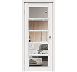 Дверь межкомнатная "Concept-605" Белоснежно матовый стекло Прозрачное