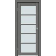 Дверь межкомнатная "Concept-605" Медиум грей стекло Сатинат белый
