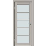 Дверь межкомнатная "Concept-605" Шелл грей стекло Сатинат белый