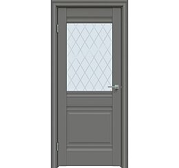 Дверь межкомнатная "Concept-626" Медиум грей, стекло Ромб