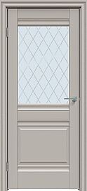 Дверь межкомнатная "Concept-626" Шелл грей, стекло Ромб