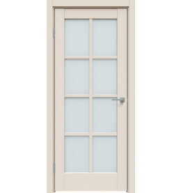 Дверь межкомнатная Concept-636 ПВХ, Магнолия, остекленная, сатинат белый, царговая