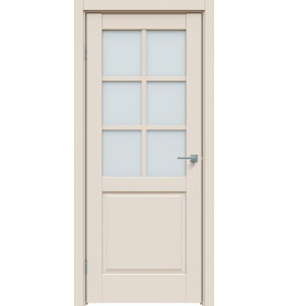 Дверь межкомнатная Concept-638 ПВХ, Магнолия, остекленная, сатинат белый, царговая