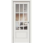 Дверь межкомнатная "Concept-641" Белоснежно матовый стекло Прозрачное