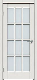 Дверь межкомнатная "Concept-642" Белоснежно матовый, стекло Прозрачное