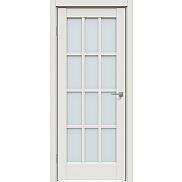 Дверь межкомнатная "Concept-642" Белоснежно матовый, стекло Прозрачное