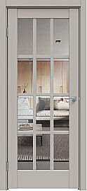 Дверь межкомнатная "Concept-642" Шелл грей, стекло Прозрачное