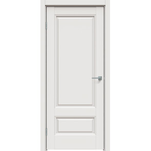 Дверь межкомнатная Concept-660 ПВХ Белоснежно матовый, глухая, царговая