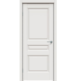 Дверь межкомнатная Concept-662 ПВХ, Белоснежно матовый, глухая, царговая