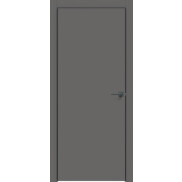 Дверь межкомнатная Concept-701 ПВХ Медиум грей, глухая, кромка матовая черная, каркасно-щитовая