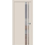 Дверь межкомнатная "Concept-712" Магнолия, вставка Зеркало, кромка-ABS