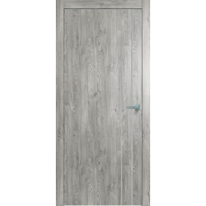 Дверь межкомнатная Future-713 ПВХ Дуб винчестер серый, глухая, каркасно-щитовая