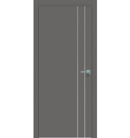 Дверь межкомнатная Concept-713 ПВХ, Медиум грей, глухая, каркасно-щитовая