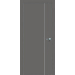 Дверь межкомнатная Concept-713 ПВХ Медиум грей, глухая, каркасно-щитовая