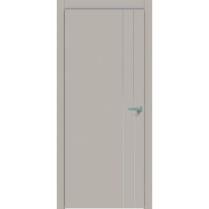 Дверь межкомнатная Concept-713 ПВХ Шелл грей, глухая, каркасно-щитовая