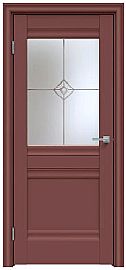 Дверь межкомнатная "Design-593" Лофт ред стекло Стелла