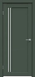 Дверь межкомнатная "Design-604" Дарк грин, стекло Сатинат белый