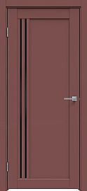 Дверь межкомнатная "Design-604" Лофт ред, стекло Лакобель черный