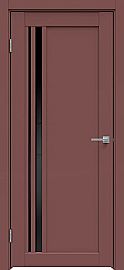 Дверь межкомнатная "Design-608" Лофт ред, стекло Лакобель черный