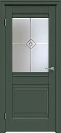 Дверь межкомнатная "Design-626" Дарк грин стекло Стелла
