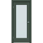 Дверь межкомнатная "Design-659" Дарк грин, стекло Прозрачное