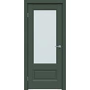 Дверь межкомнатная "Design-661" Дарк грин, стекло Прозрачное