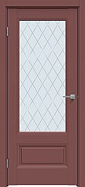 Дверь межкомнатная "Design-661" Лофт ред, стекло Ромб