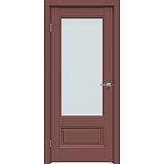 Дверь межкомнатная "Design-661" Лофт ред, стекло Прозрачное