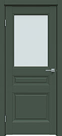 Дверь межкомнатная "Design-663" Дарк грин, стекло Прозрачное
