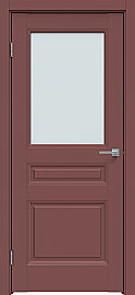 Дверь межкомнатная "Design-663" Лофт ред, стекло Прозрачное