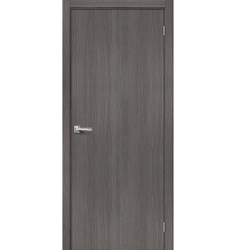 Дверь межкомнатная Браво-0 Экошпон, Grey Melinga, глухая, каркасно-щитовая
