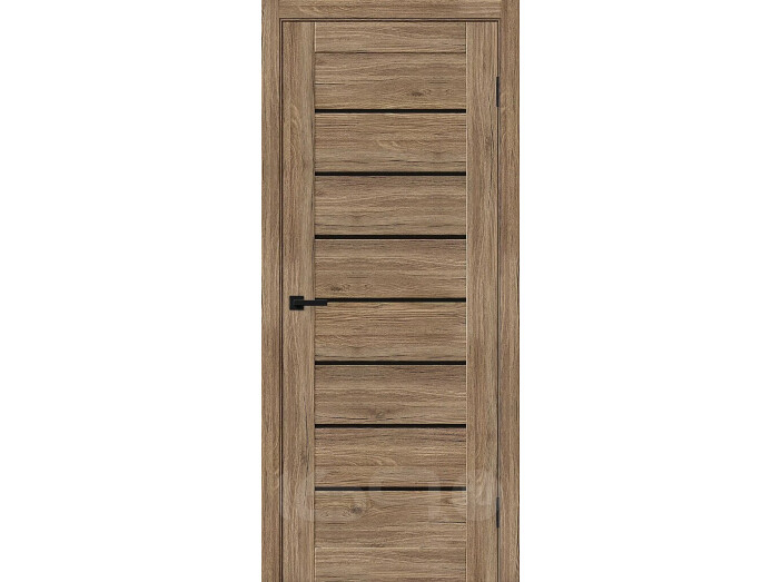 ДП ЭКО Браво-22 Original Oak Black Shine 200*80