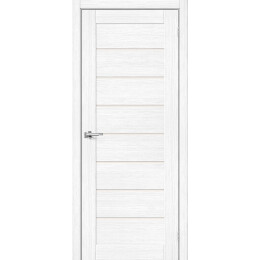 Дверь межкомнатная Браво-22 Экошпон, Snow Melinga, остекленная, magic fog, царговая