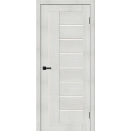 Дверь межкомнатная Браво-29 Экошпон Bianco melinga, остекленная, magic fog, царговая