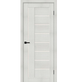 Дверь межкомнатная Браво-29 Экошпон, Bianco melinga, остекленная, magic fog, царговая