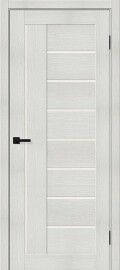 Дверь межкомнатная Браво-29 Экошпон Bianco melinga, остекленная, magic fog, царговая