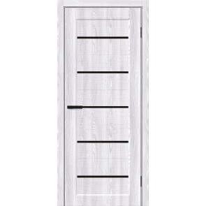 Дверь межкомнатная Мода-22 Экошпон Riviera Ice, black shine, глухая, каркасно-щитовая