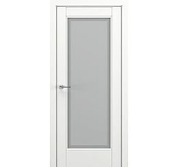 Дверь межкомнатная «Неаполь В5» Белый матовый, стекло Сатинато